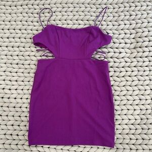 Hello Molly Fuchsia/Purple Strappy Bodycon Dress